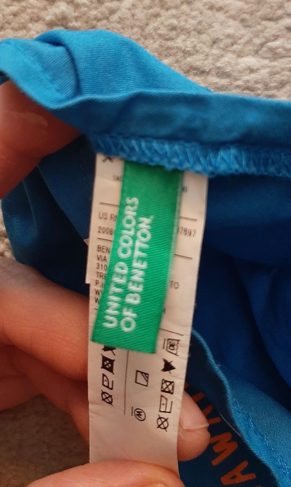 Czapka, chustka od słońca, na basen Benetton
