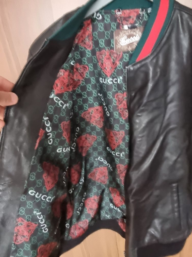 Kurtka skórzana gucci