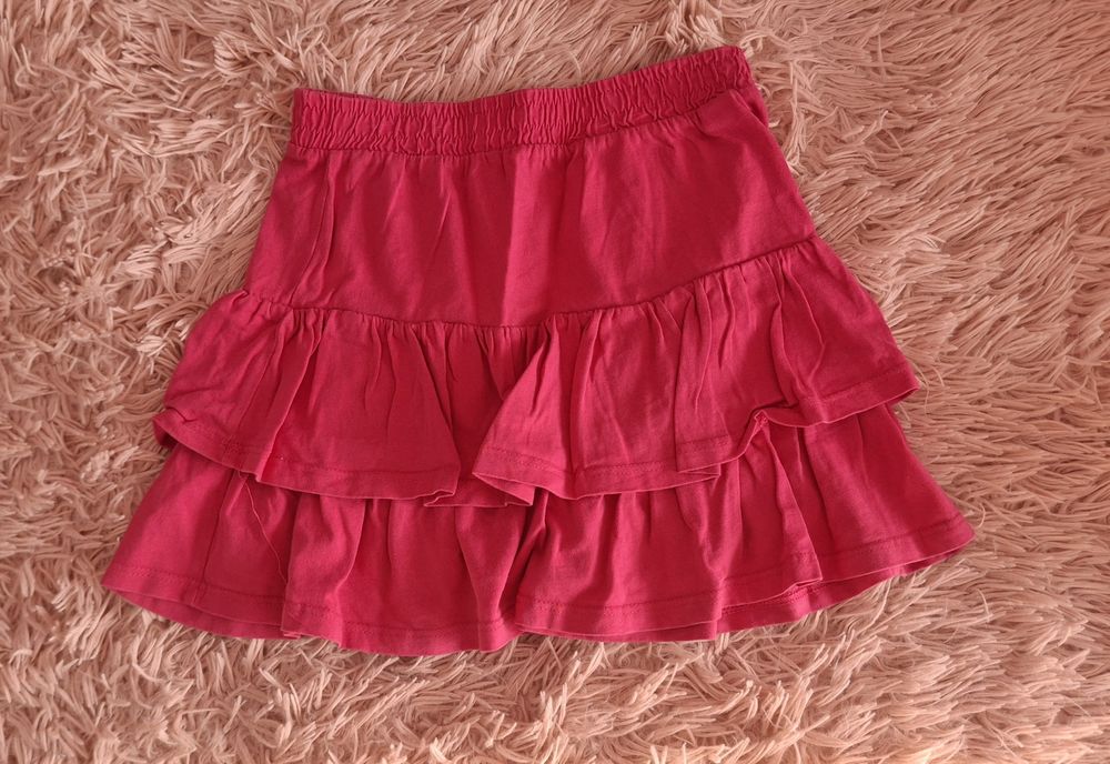 Spódniczka,  kolor ciemny różowy 128 cm