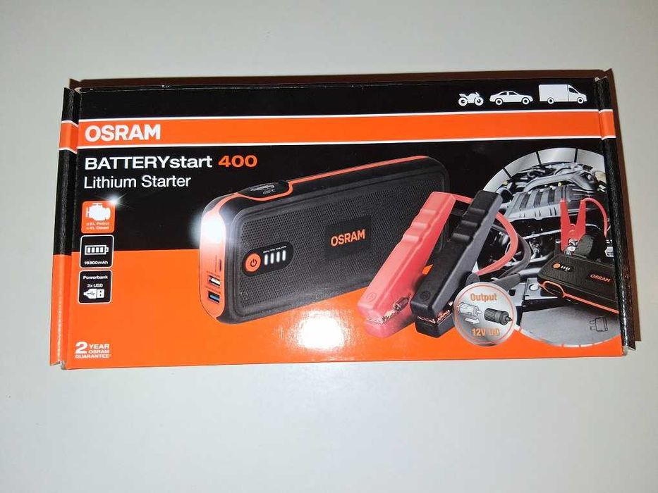 OSRAM BatteryStart 400 Power Bank Booster Urzadzenie Rozruchowe