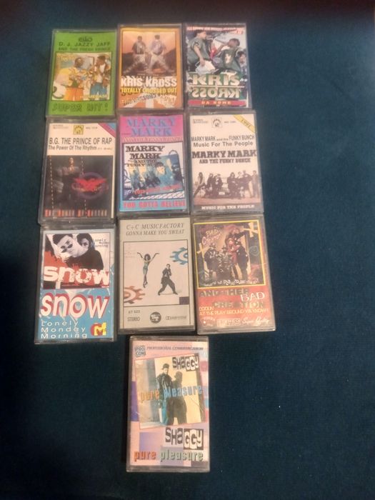 Kasety hip hop  10 szt. z lat 90