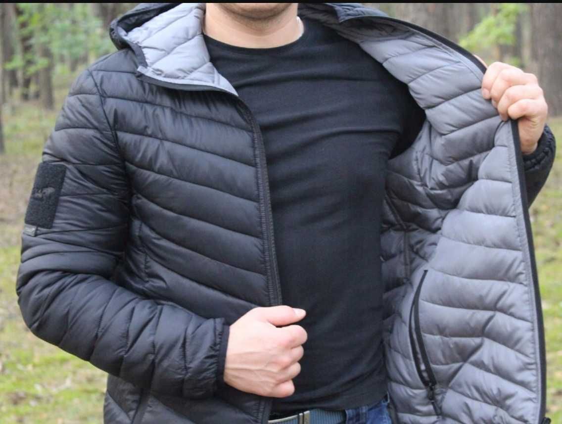 Куртка Texar Reverse helikon двухсторонняя Black/Grey активная компакт