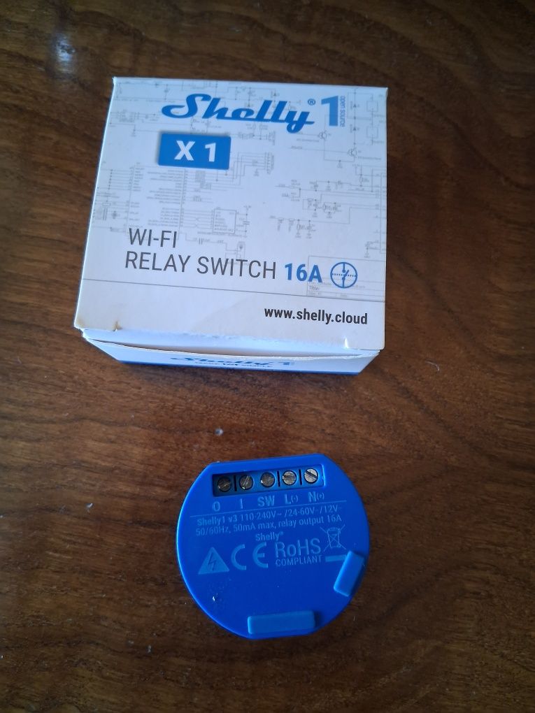 Shelly 1 relé seco