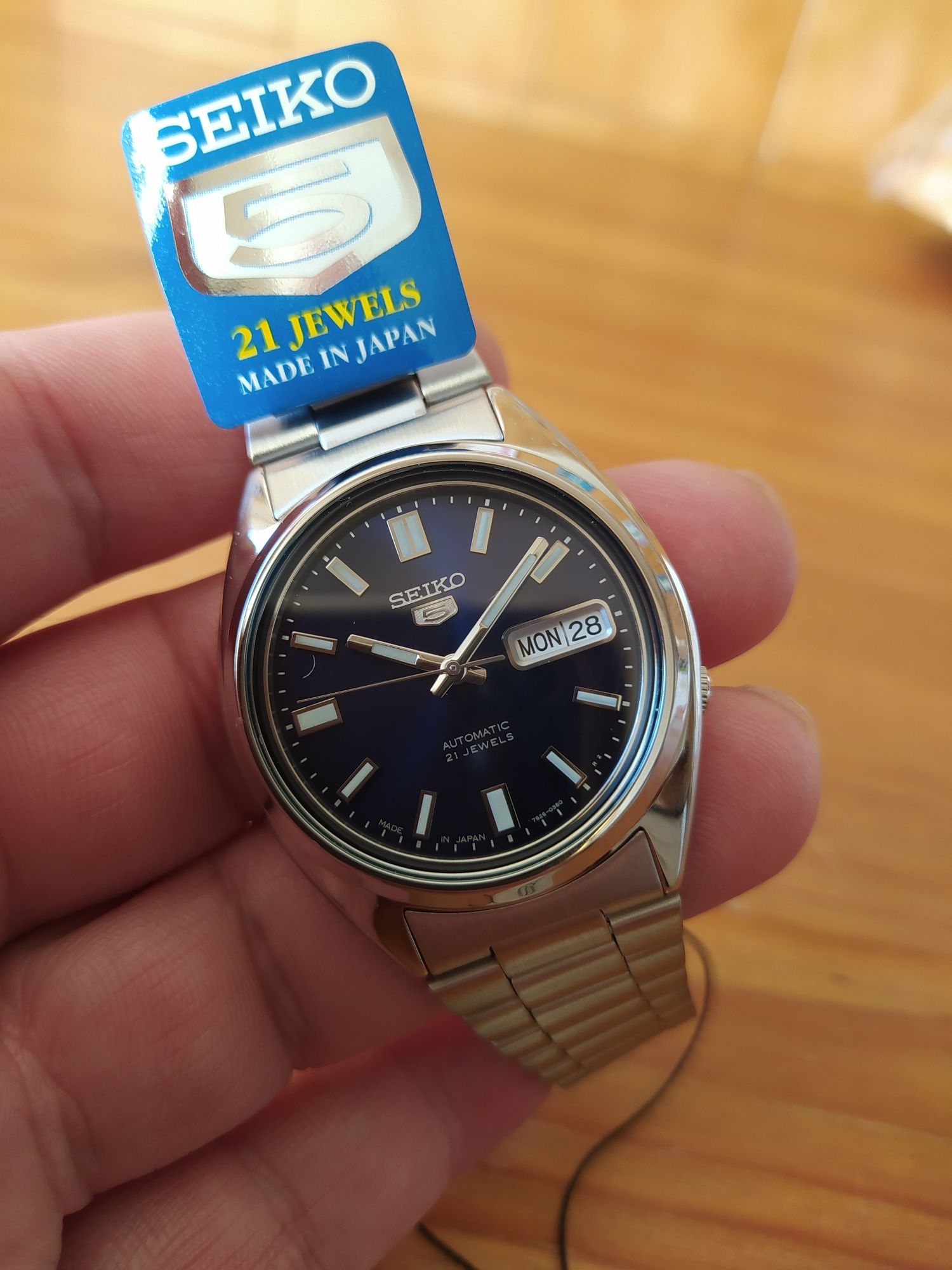 *NOVO* Seiko 5 automático 37 mm SNXS77J1 MADE IN JAPAN