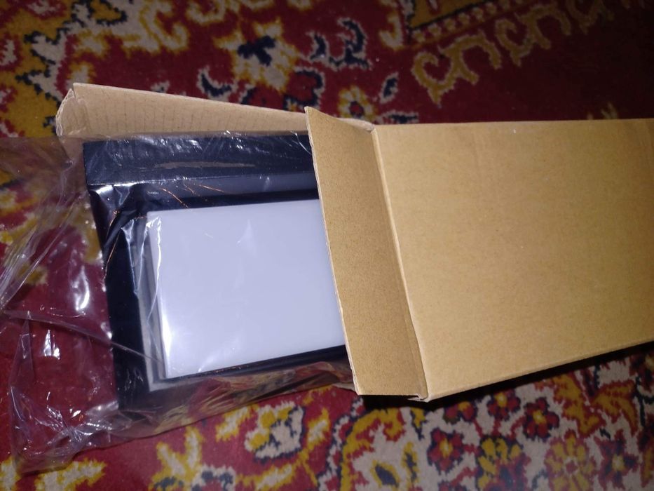 Kinkiet Ogrodowy Elewacyjny Lampa Ścienna E27 CETUS CZARNA Prostokątna