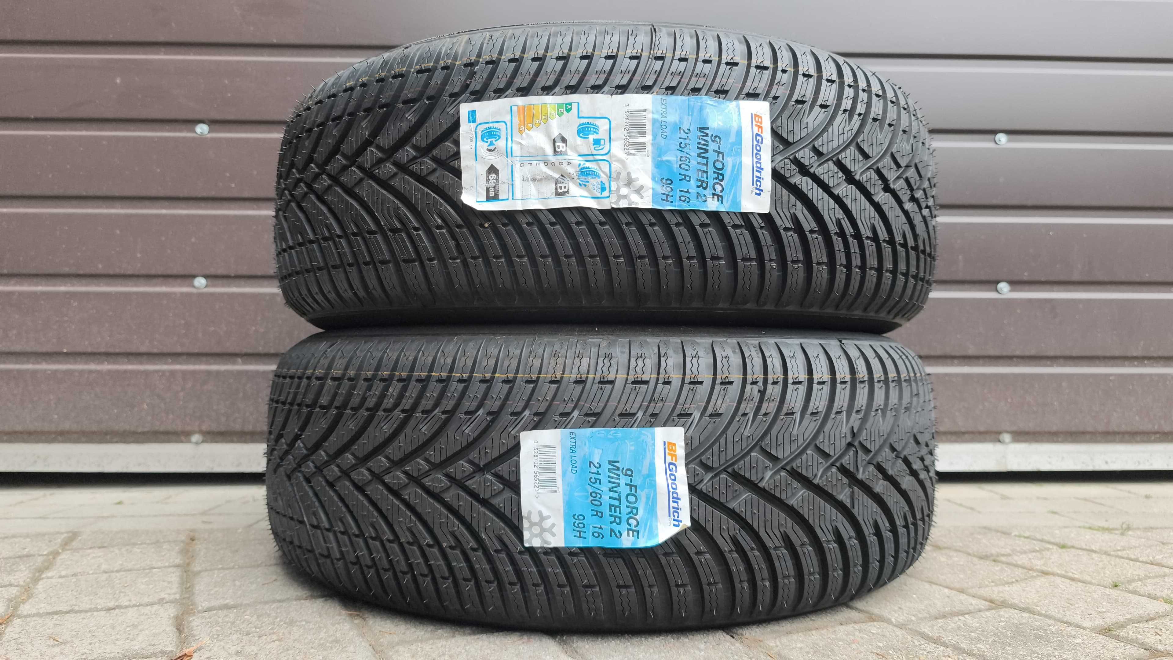 2 sztuki opony zima 215/60/16 BF Goodrich G-Force 99H (OL73/OH)