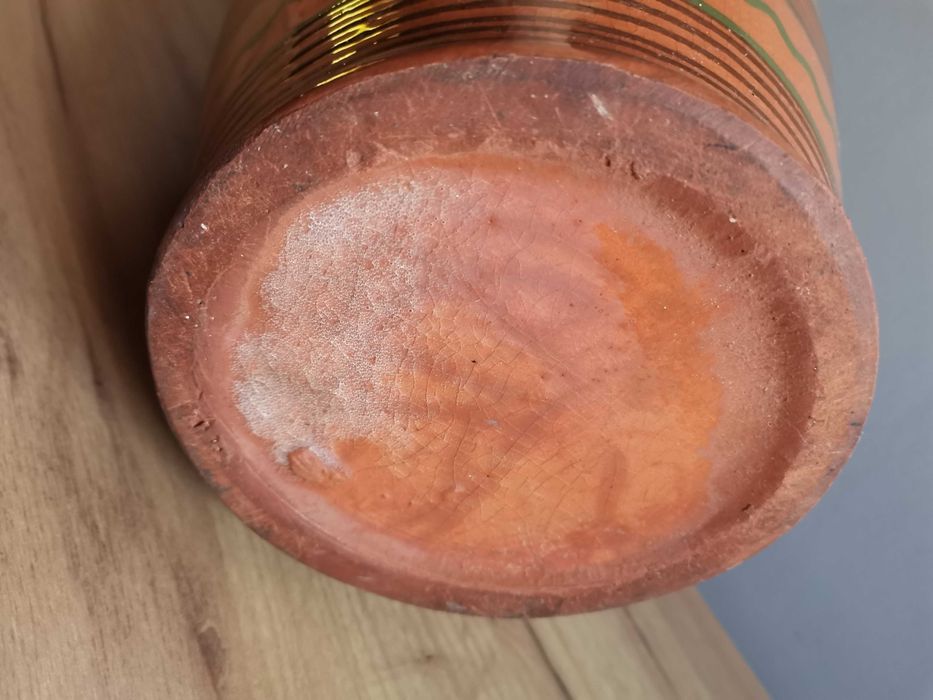 Stary duży wazon ceramika Spółdzielnia Kamionka Łysa Góra PRL 1960