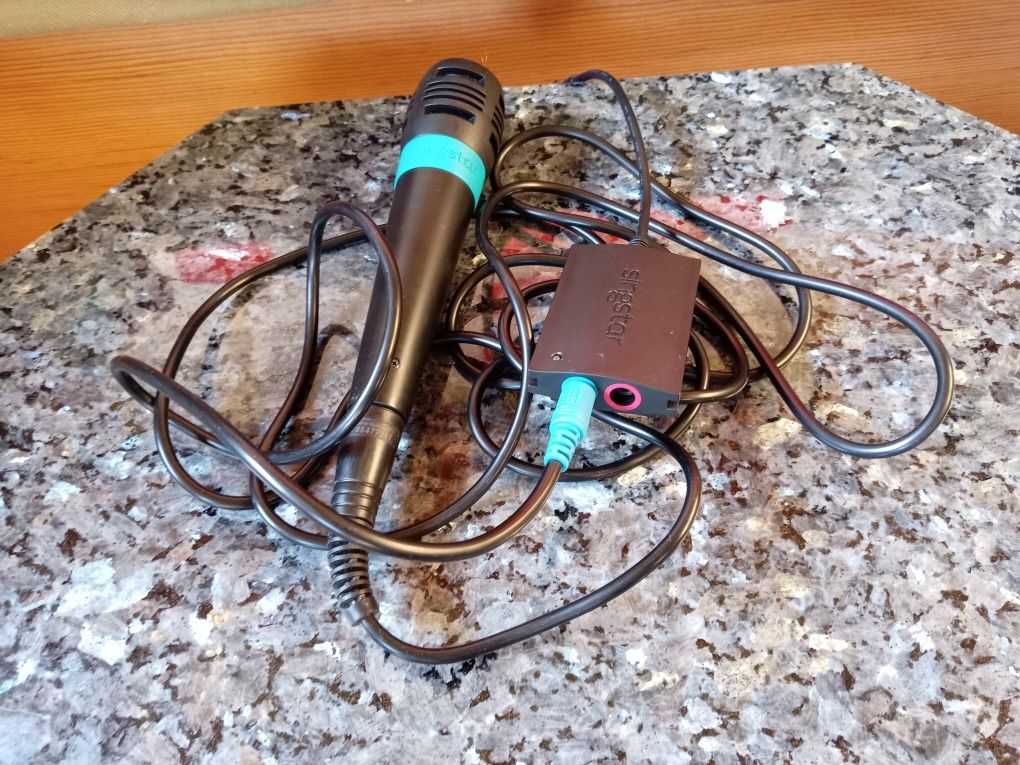 Mikrofon Singstar z adapterem