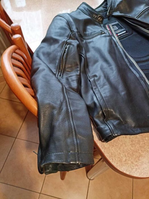 Kurtka motocyklowa męska skórzana XL