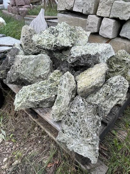 Wapień Zielony Green Spaghetti Skała do Akwarium Terrarium Ogrodu