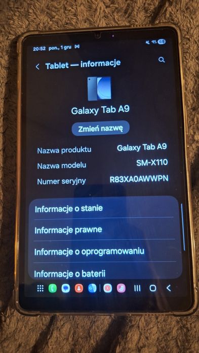 Tablet Samsung Galaxy tab a9