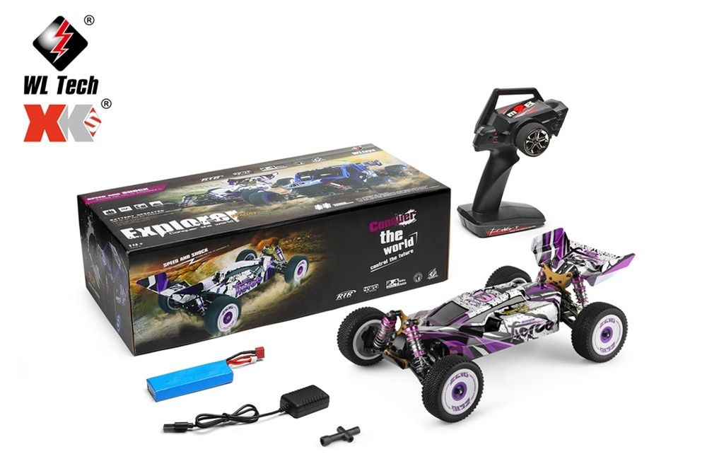 Carro RC Buggy XK Wltoys 124019 Li-po 4x4