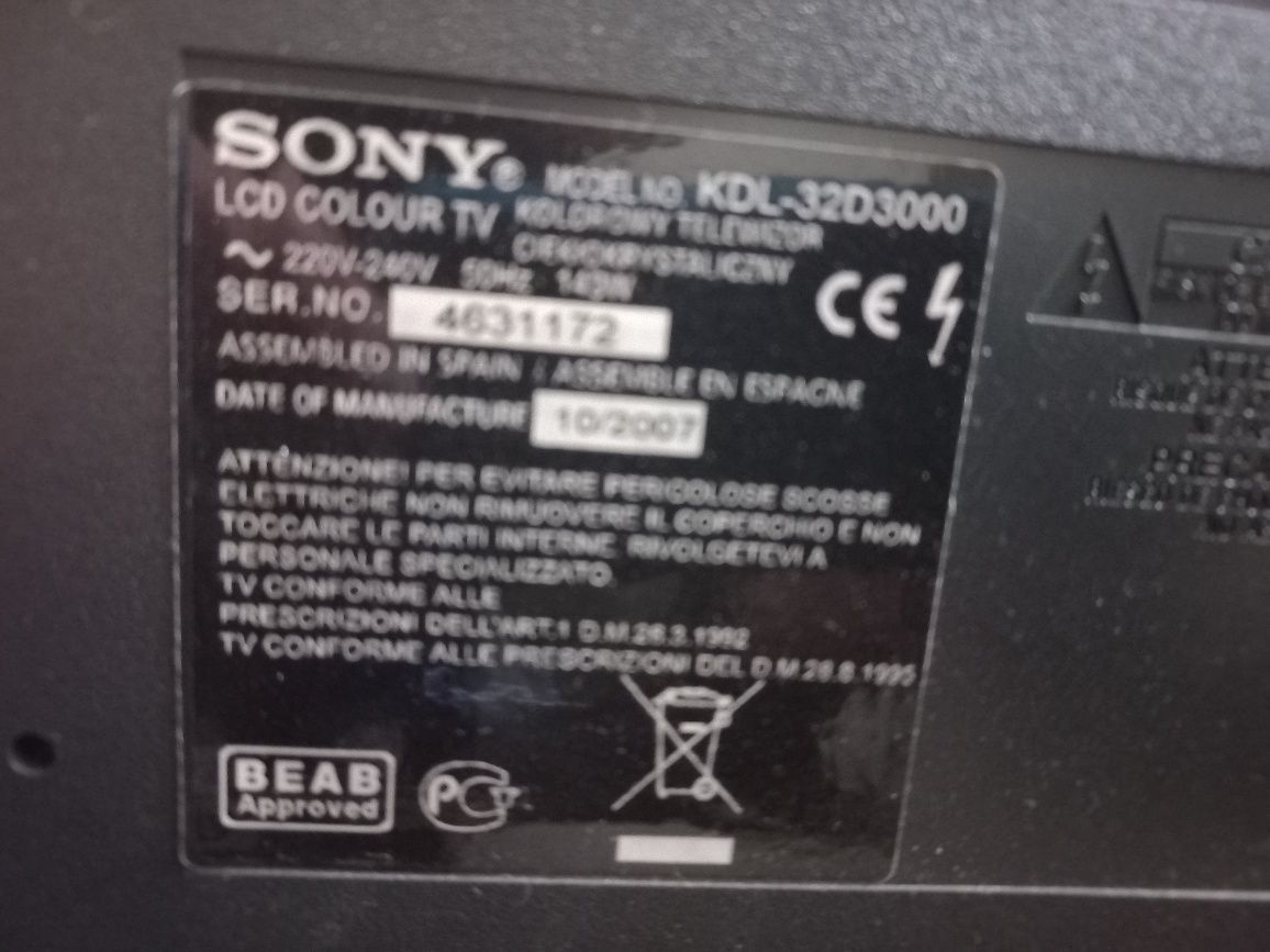 Telewizor Sony 32 cali LCD