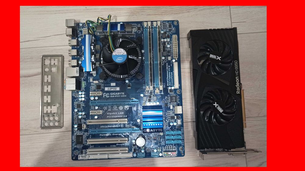 Płyta GIGABYTE GA-P55-UD3 8 GB CPU i5-750 Grafika Radeon HD6950