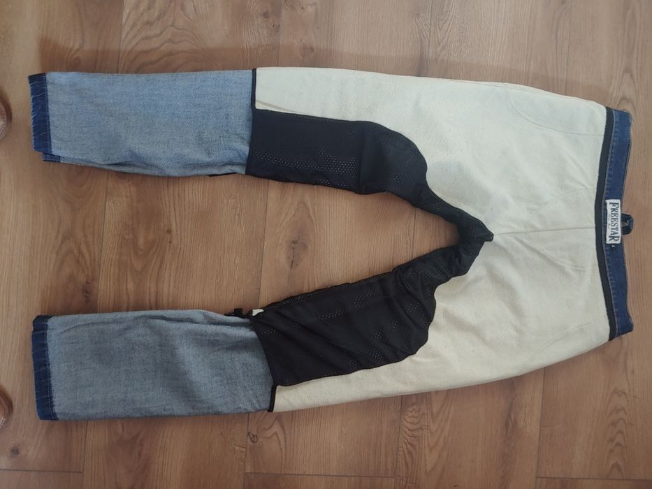 Spodnie jeansowe męskie motocyklowe