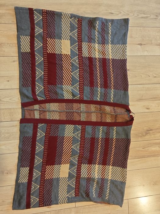 Oversize obszerny sweter kardigan narzutka Boho etno aztecki