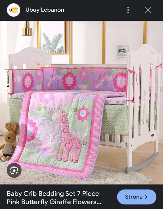 Zestaw pościeli dziecięcej kołderka prześcieradło z falbanką ochraniac