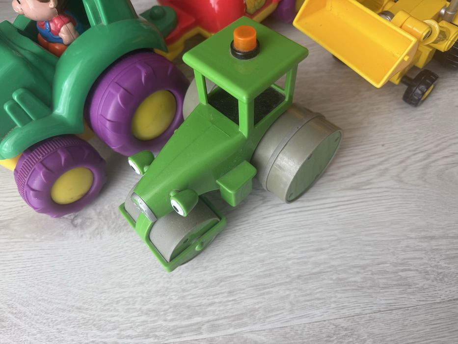 Zestaw pojazdów dla chłopca traktor koparka walec