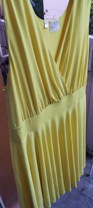 Cytrynowa sukienka bodyflirt od Bonprix rozm 48 / 50