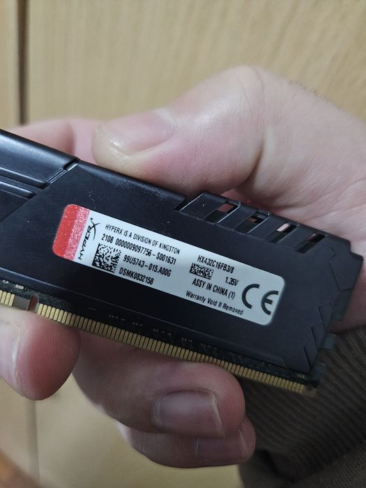 Memoria RAM HyperX DDR4 Fury 2×4=8GB a 2400 MHz