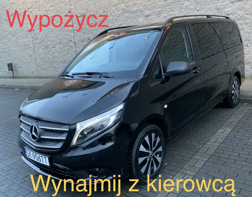 Wynajem bus 8-9 osobowy nowy Mercedes Vito lub Ford Custom