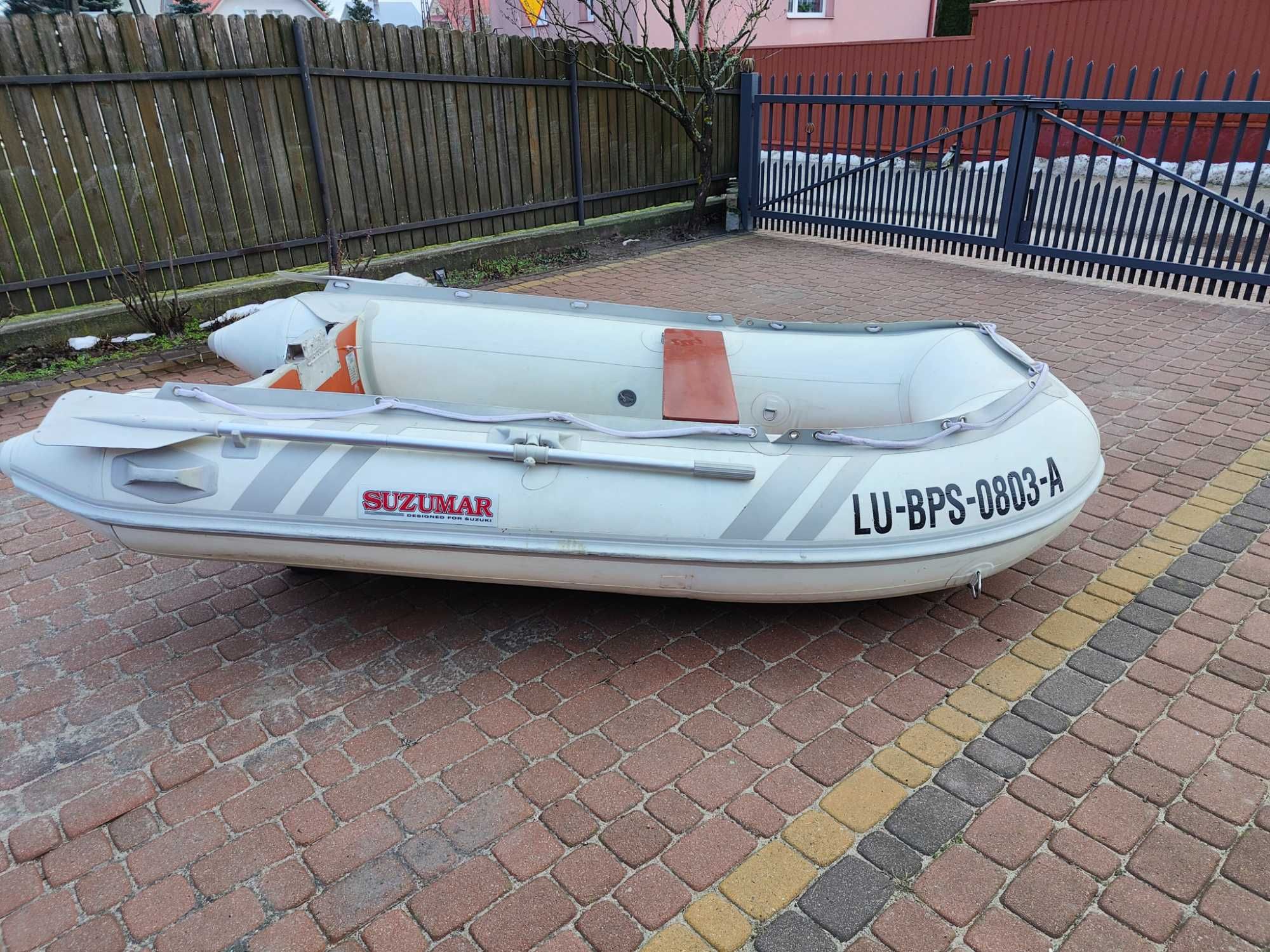 Ponton Suzumar (Suzuki) 2,9mx1,6m, aluminiowa podłoga, b. porządny