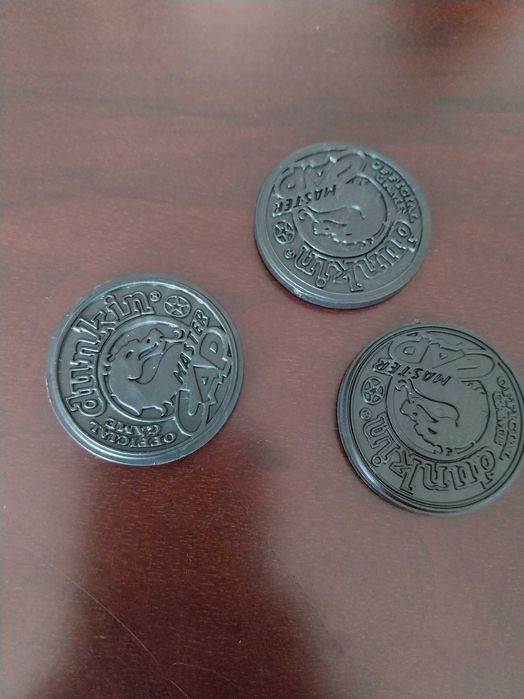 Master Cap Plastic Slammers, Dunkin, Lote 3