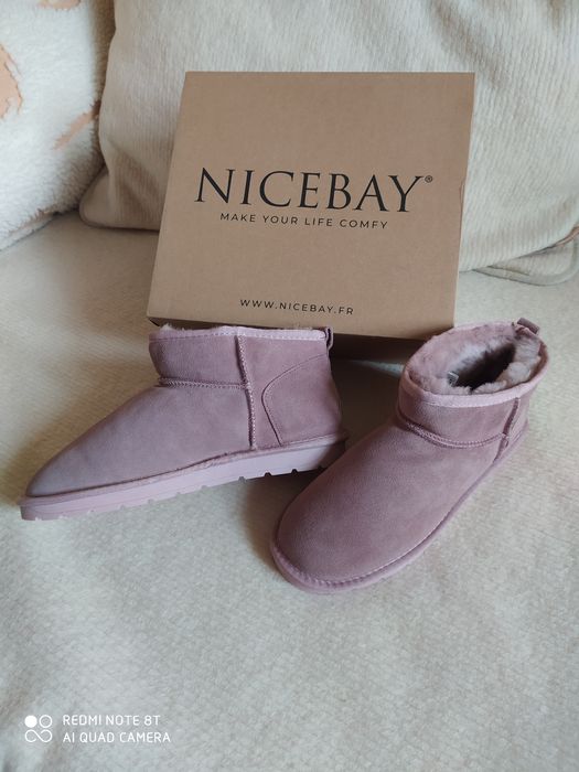 Buty emu firmy Nicebay 43 28 cm wkładka. Stopa 27.5-28cm. skóra wełna