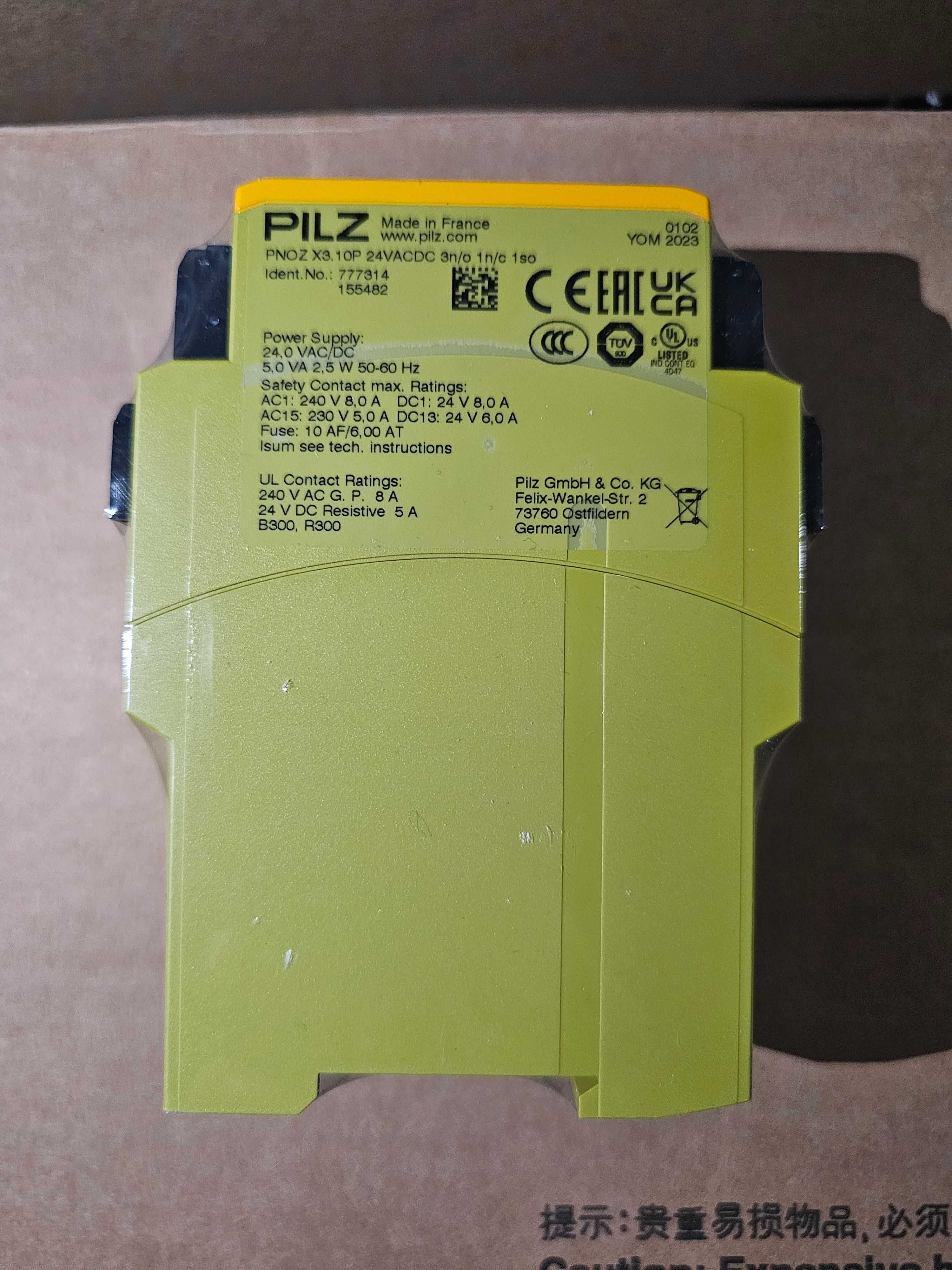 777314 Реле безпеки PILZ PNOZ X3.10P 24VACDC 3n/o 1n/c 1so