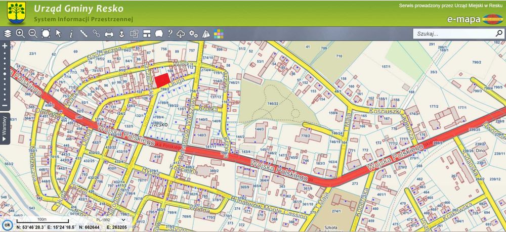 Działki centrum Reska.