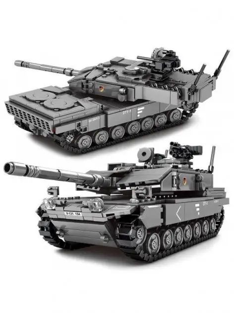 leopard 2a7+ лего танк 900 деталей