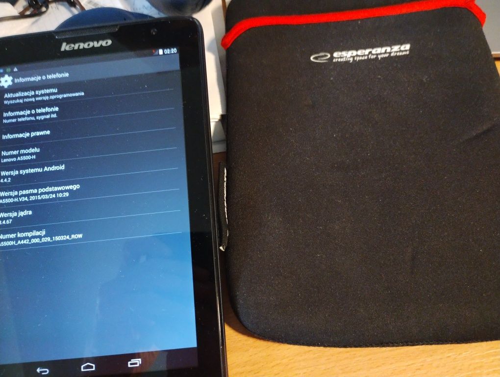 Lenovo tablet A5500H 16/1Gb / 8" czytnik do książek