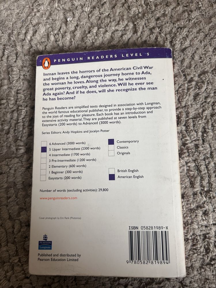 Cold mountain penguin readers poziom 5