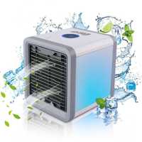 KLIMATYZATOR Przenośny AIR COOLER LED Klimatyzacja Nawilżacz USB