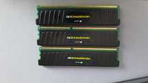 DDR3 3 kości po 4GB, 1600 MHz, 12 GB, Corsair LP