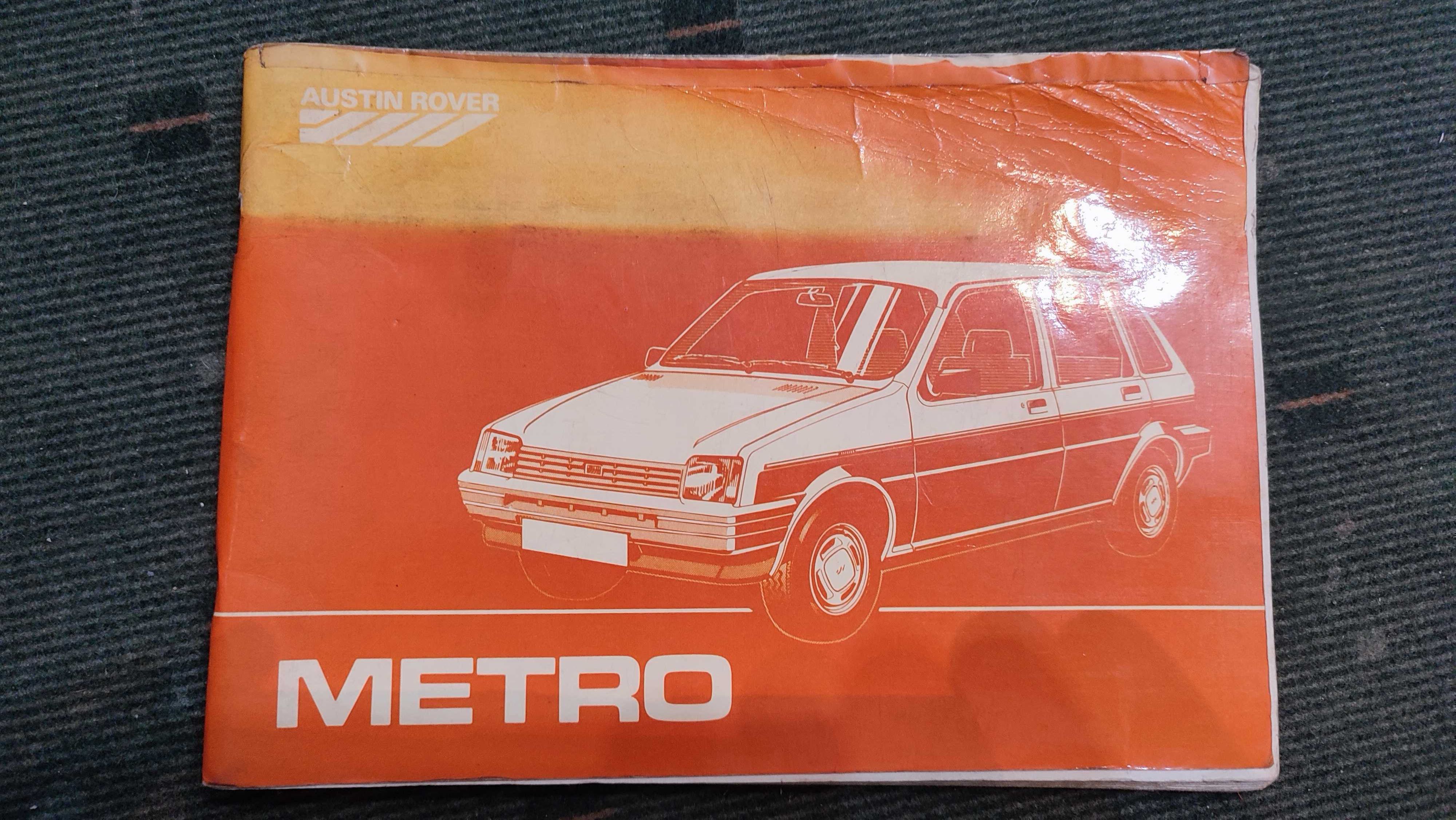 Manual de Instruções antigos para Austin Rover Metro