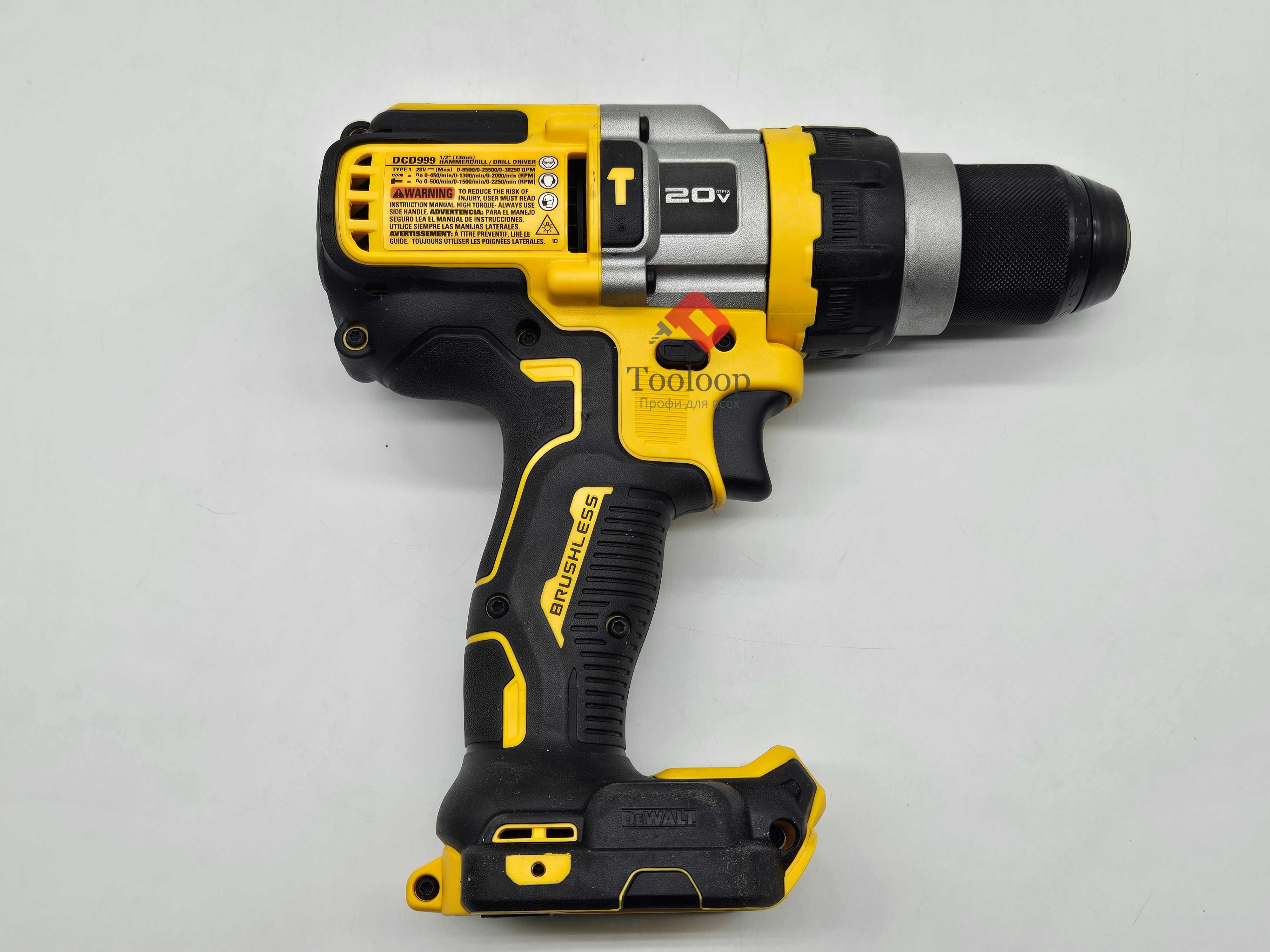 Аккумуляторная бесщеточная дрель-шуруповерт DeWALT DCD999 20V MAX