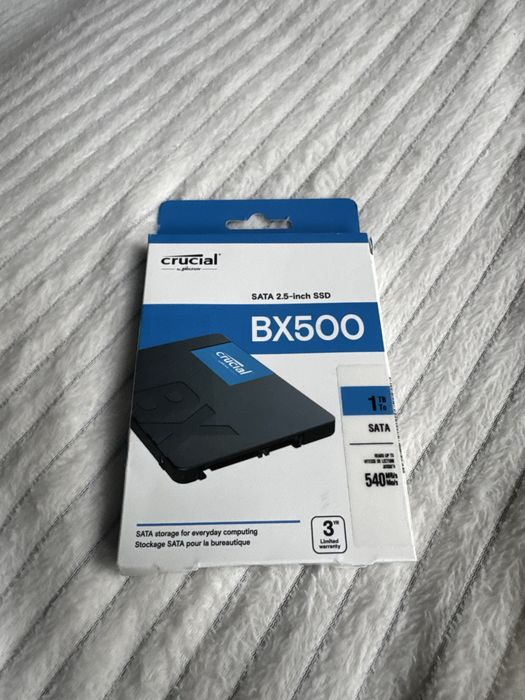 Dysk Crucial SSD BX500 1TB Sata 2,5 nowy okazja!