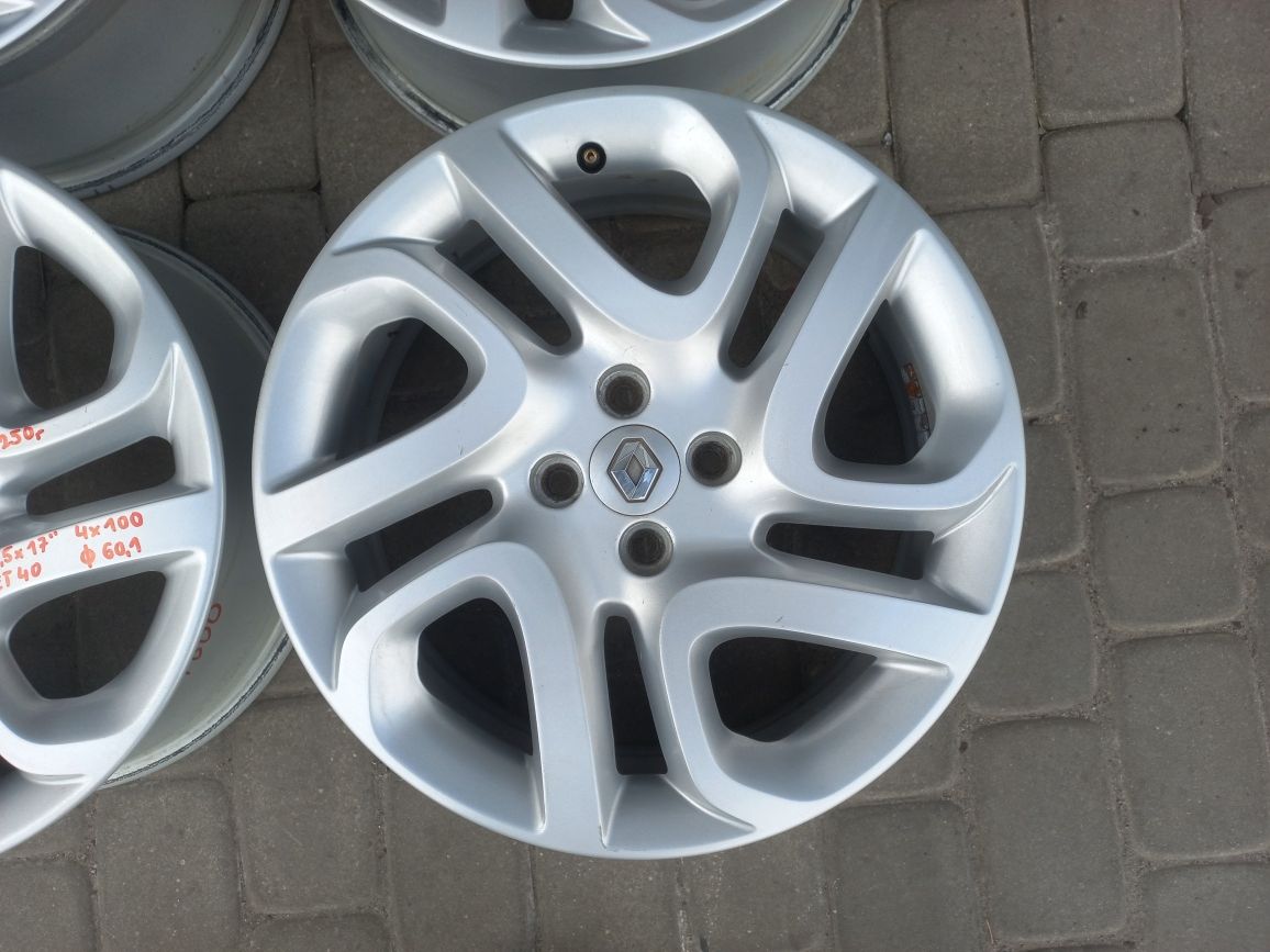 Felgi aluminiowe 17" 4x100 Renault