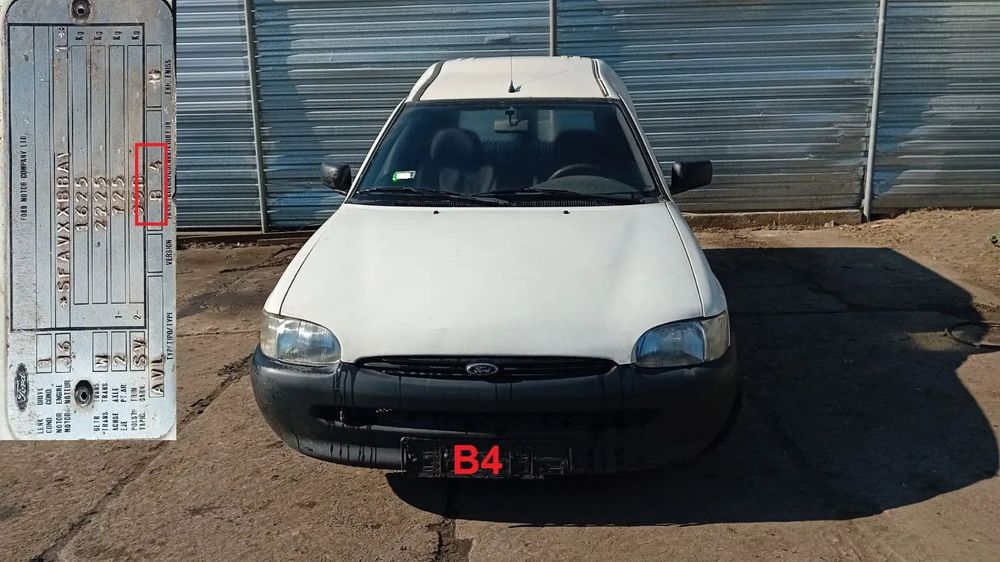 Tylko Części FORD EXPRESS ESCORT MK7 VAN 1.3 J6A 60KM 44kW 95r-02r lakier B4