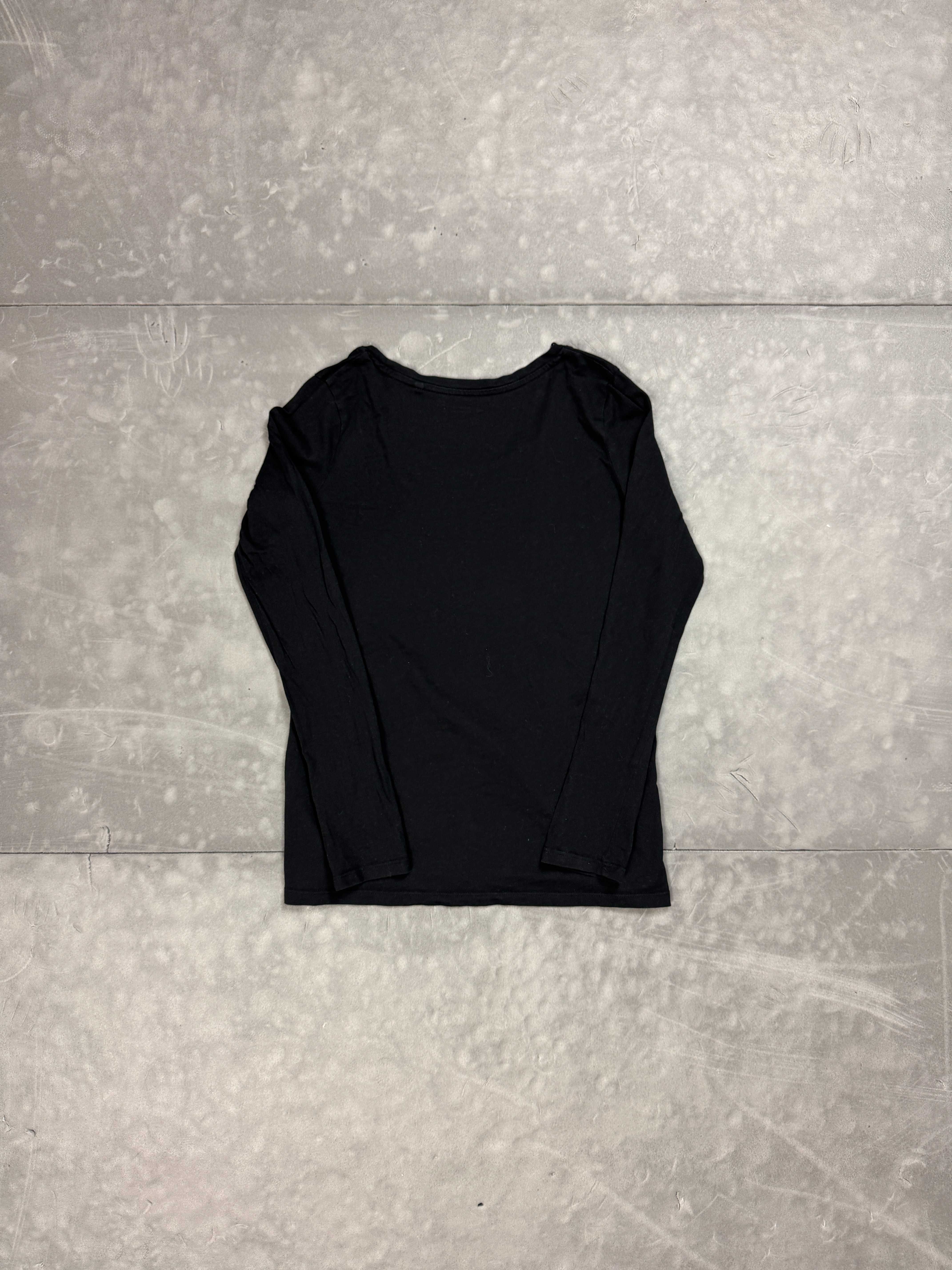 Czarna damska bluzka longsleeve T-shirt (XS/S) retro vintage y2k 90s