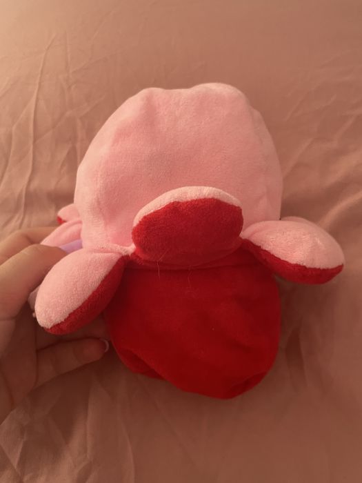 Odwracana osmiorniczka rozowa i czerwona