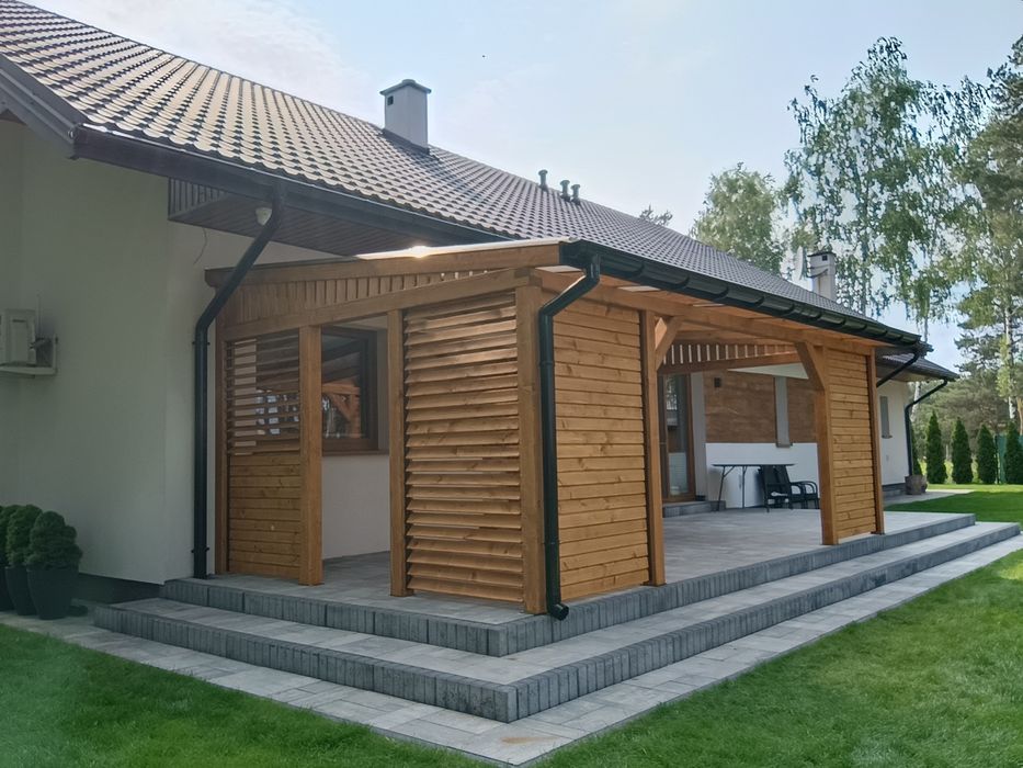 Rolety drewniane regulowane ruchome deseczki roleta grecka PRODUCENT
