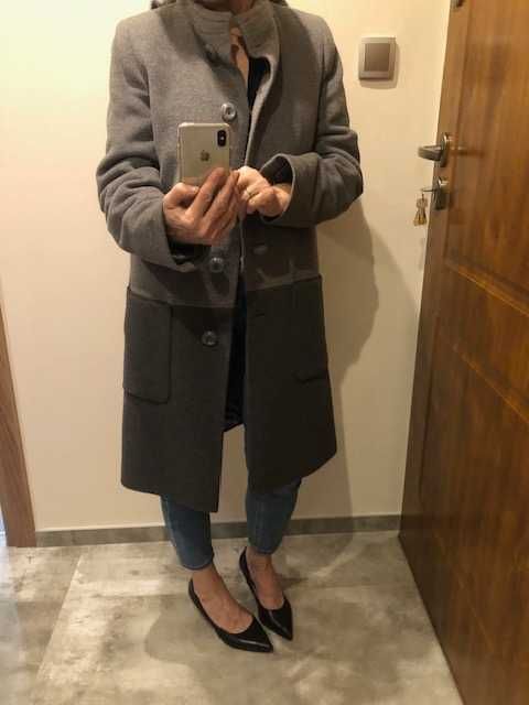 Płaszcz szary wełniany Jass r. 38/L