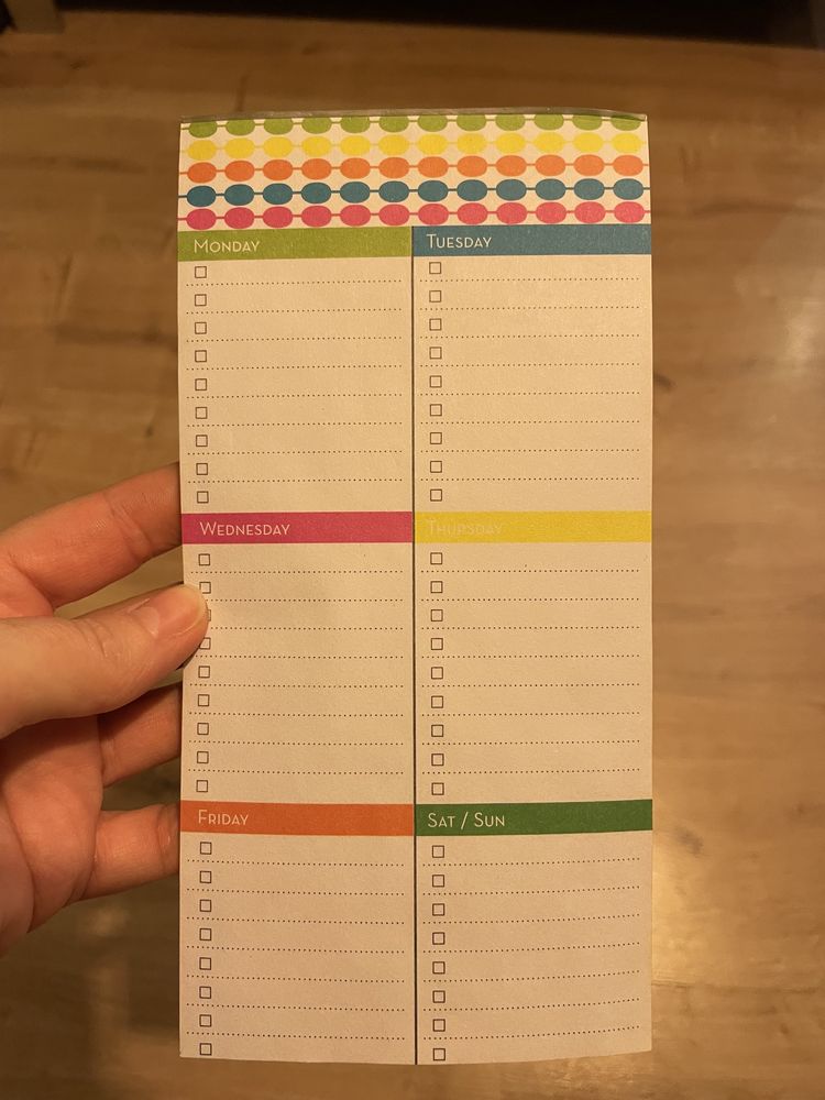 Organizer na lodówkę Weekly Planner