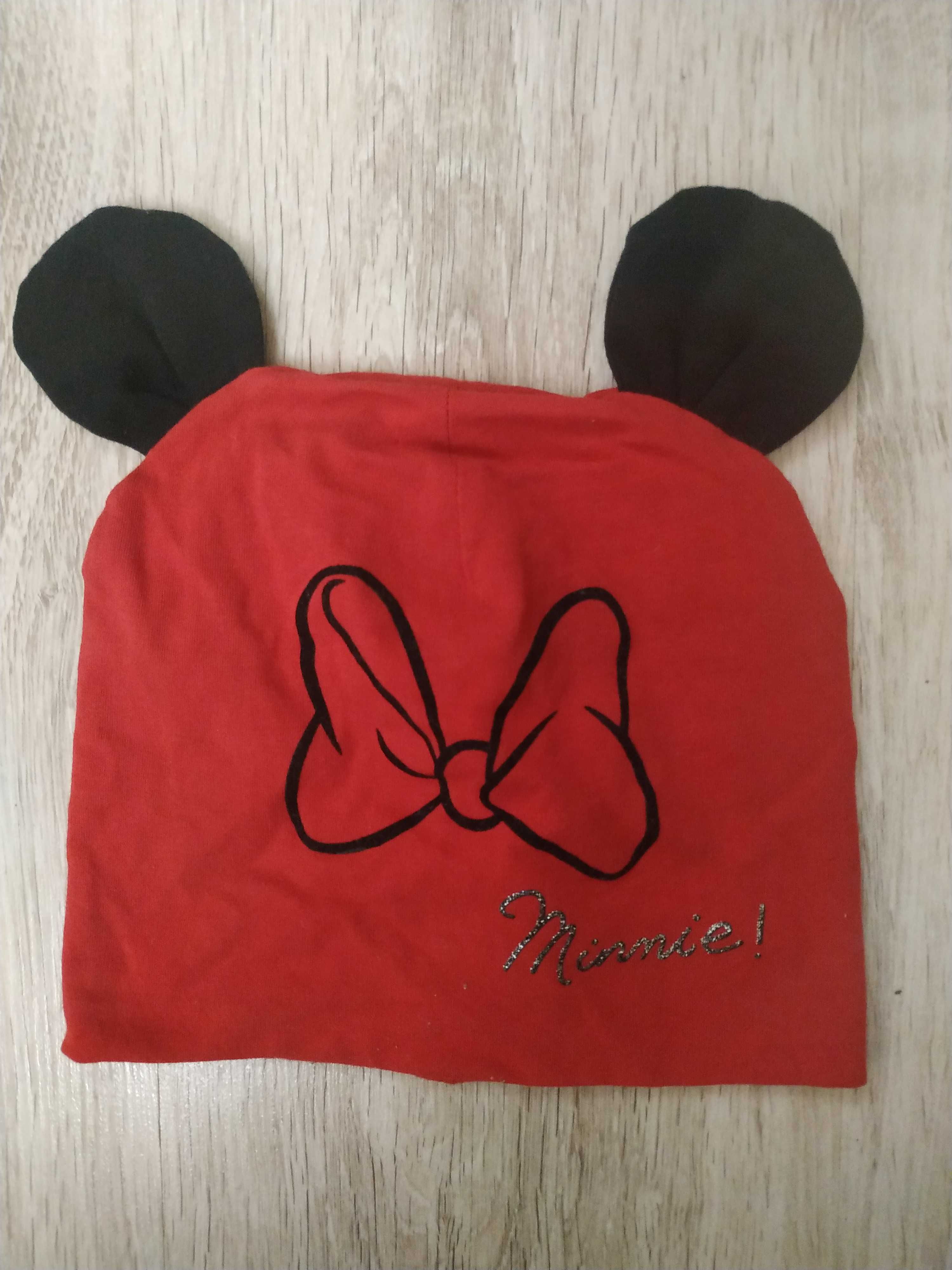 Czapka dziewczęca wiosenna Minnie Cool Club Disney uszy 54