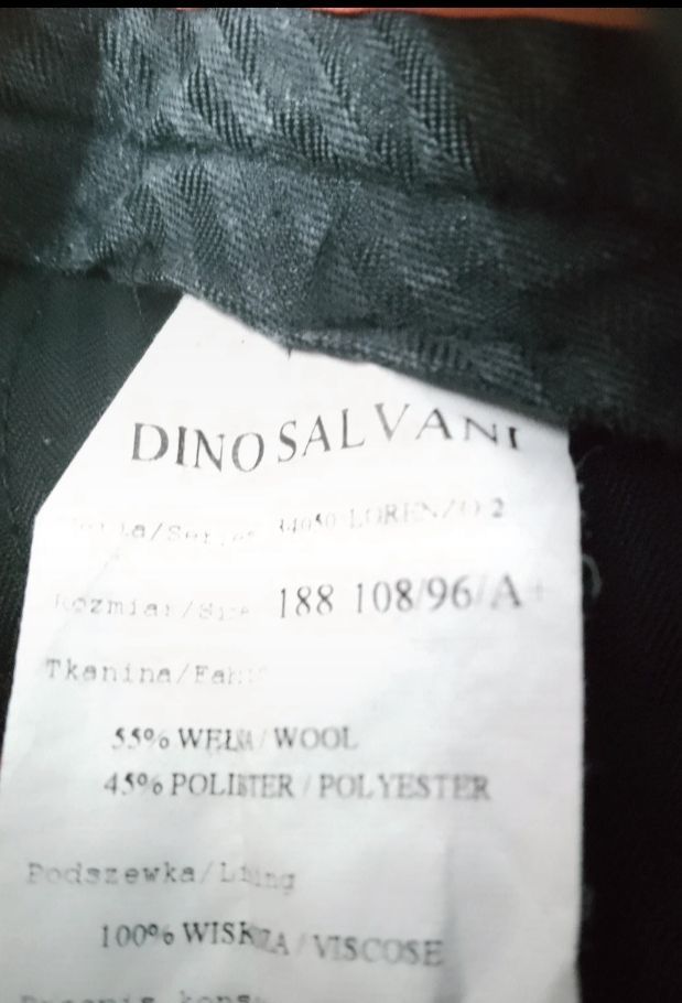 Garnitur firma Dino salvani. Rozmiar 188 cm