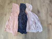 3 pak. Bluzy z kapturem dla dziewczynki.  134-140 cm. Sinsay. Wysyłka.