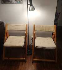Krzesła składane Kontiki lata 80 IKEA skandynawski design boho
