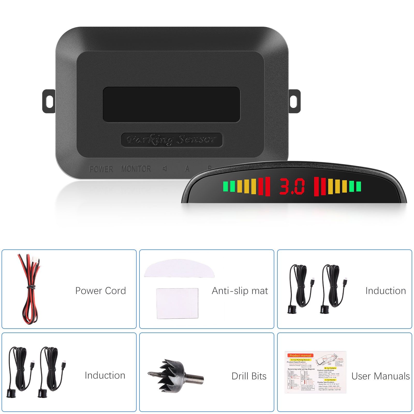 Kit de sensores automóvel de estacionamento UNIVERSAL NOVO